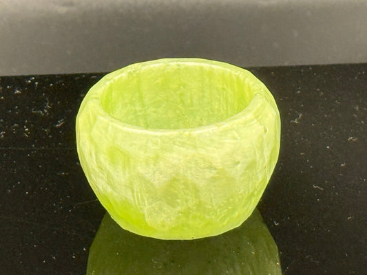 Handmade Lime Green Resin Trinket Bowl